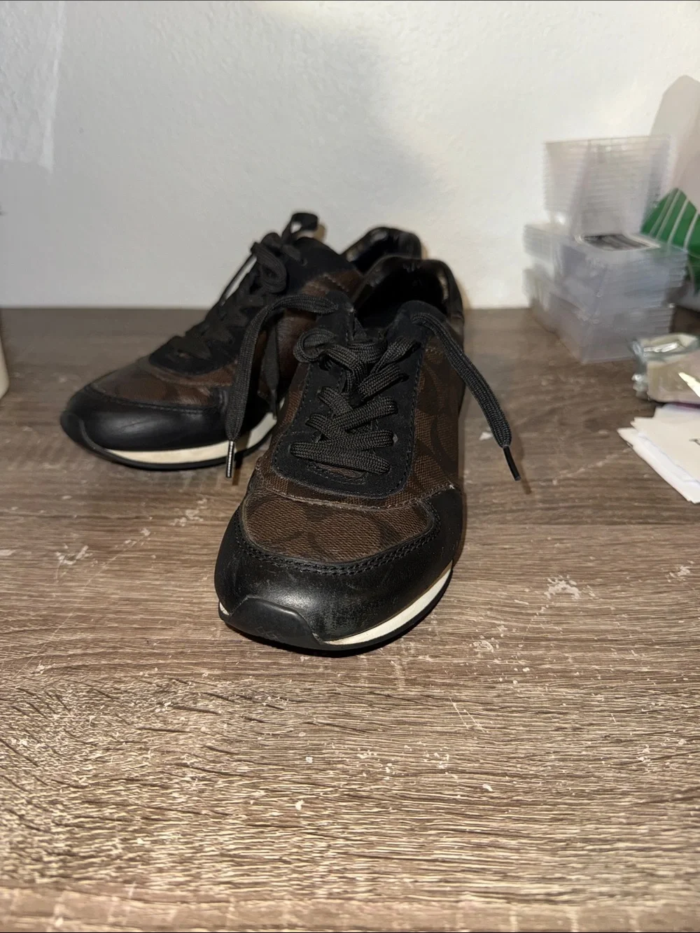 Women's Fashion Sneakers in Brown and Black - COACH